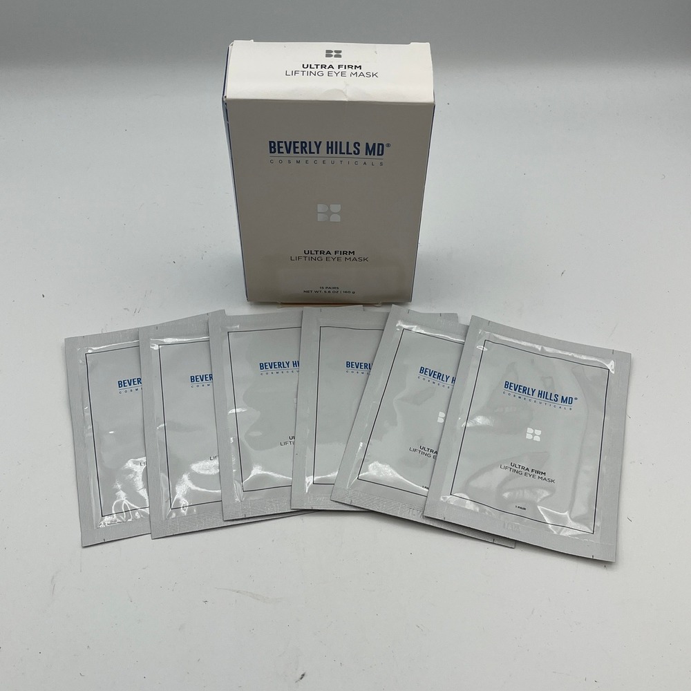 Beverly Hills MD Ultra Firm Lifting Eye Mask - 6‎ Pairs Cosmeceuticals. Half Box